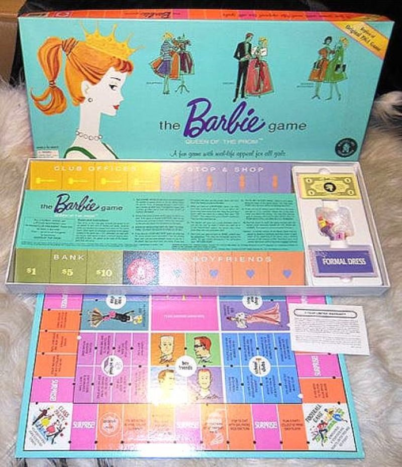 Barbie Queen of the Prom Game (#41014, 1994) details and value 