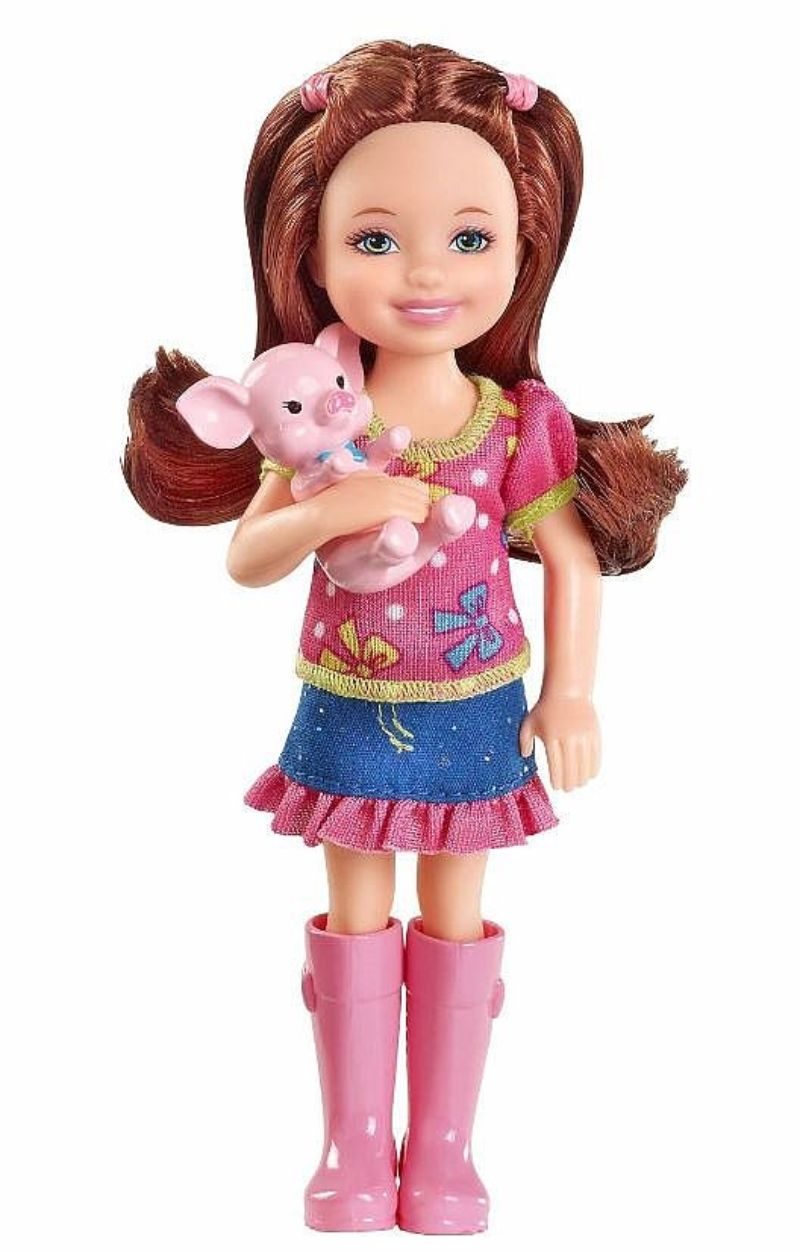 Doe herleven Demonteer Locomotief Barbie & Her Sisters in a Pony Tale Chelsea Doll and Piglet (#Y7566, 2013)  details and value – BarbieDB.com