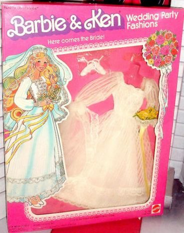 Superstar Barbie Here Comes The Bride Outfit (#1416, 1979) details and ...
